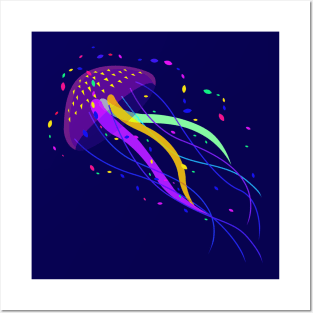 Jellyfish colors Posters and Art